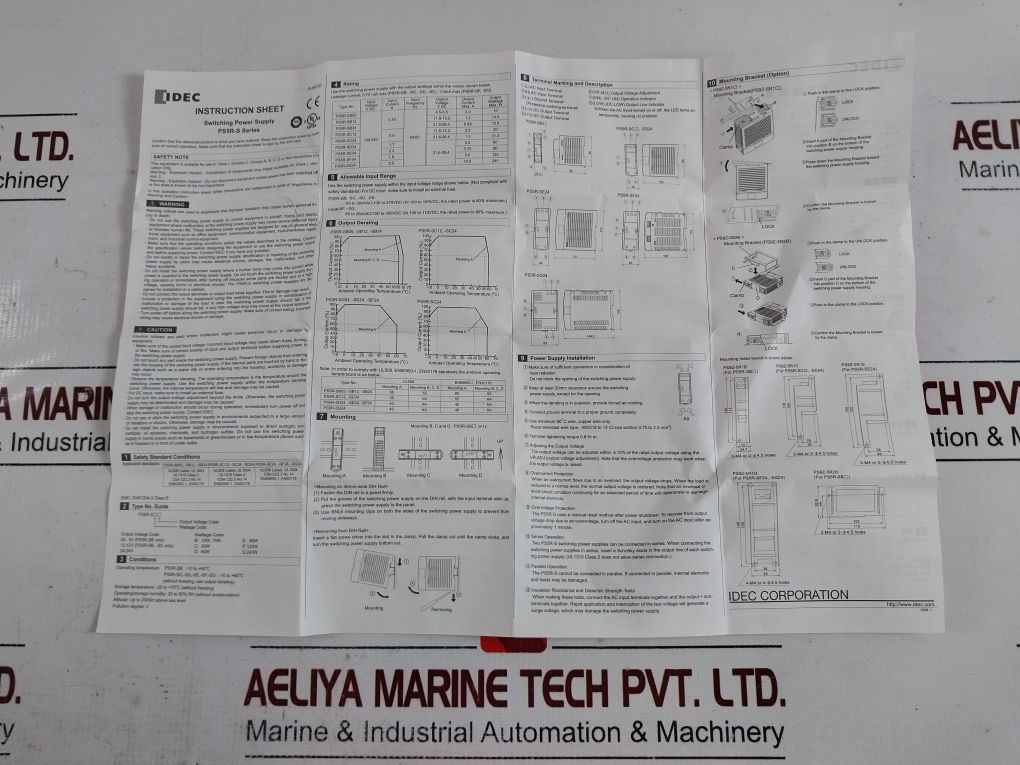 Idec Ps5R-sg24 Switching Power Supply