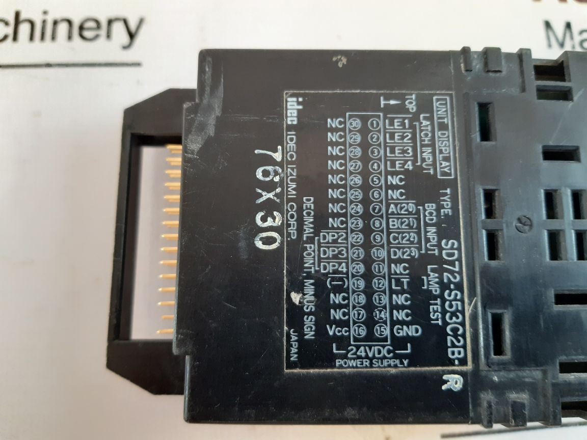 Idec Sd72-s53C2B-r Display Unit Panel Meter