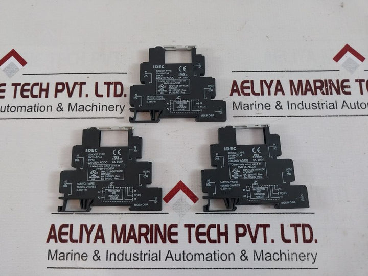 Lot Of 3X Idec Rv8H-l-ad220 Relay