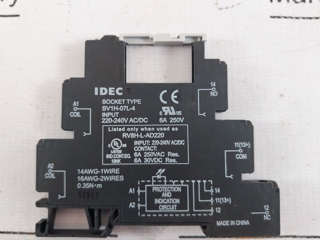 Lot Of 3X Idec Rv8H-l-ad220 Relay
