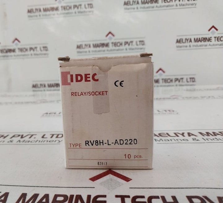 Lot Of 3X Idec Rv8H-l-ad220 Relay