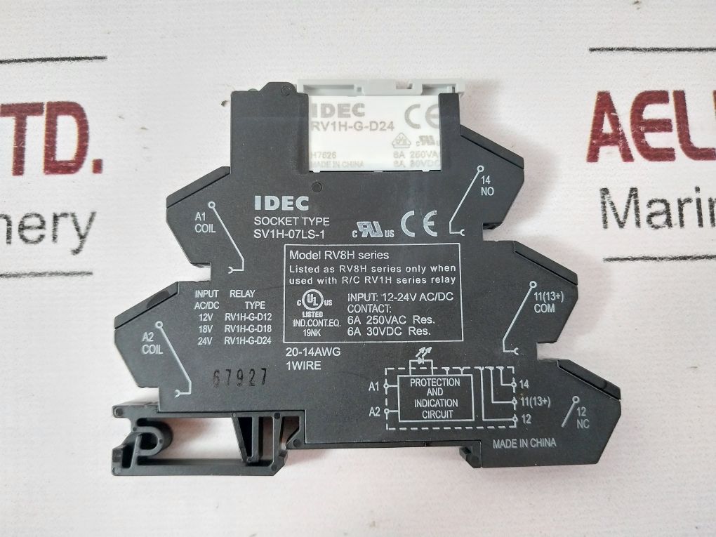 Idec Sv1H-07Ls-1 Relay/Socket