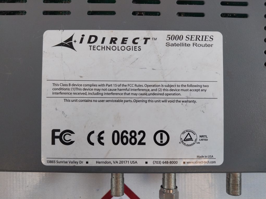 Idirect 5000 Series 9130-0028-0006 Satellite Router
