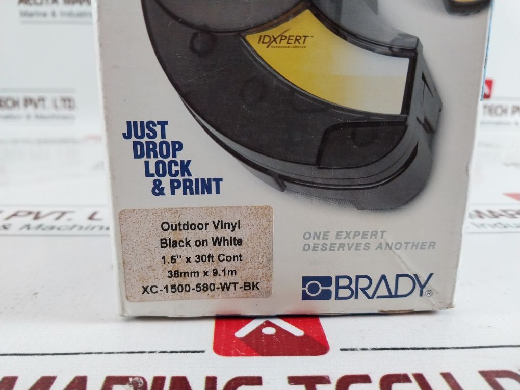 Idxpert Xc-1500-580-wt-bk Outdoor Vinyl Label Cartridge