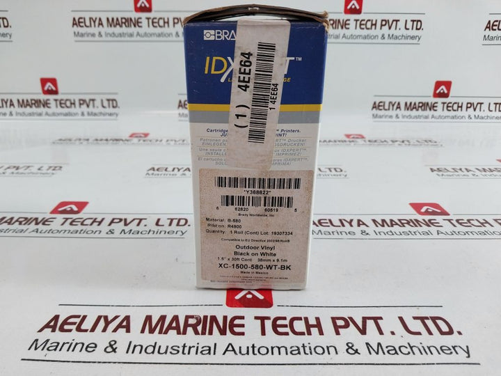 Idxpert Xc-1500-580-wt-bk Outdoor Vinyl Label Cartridge