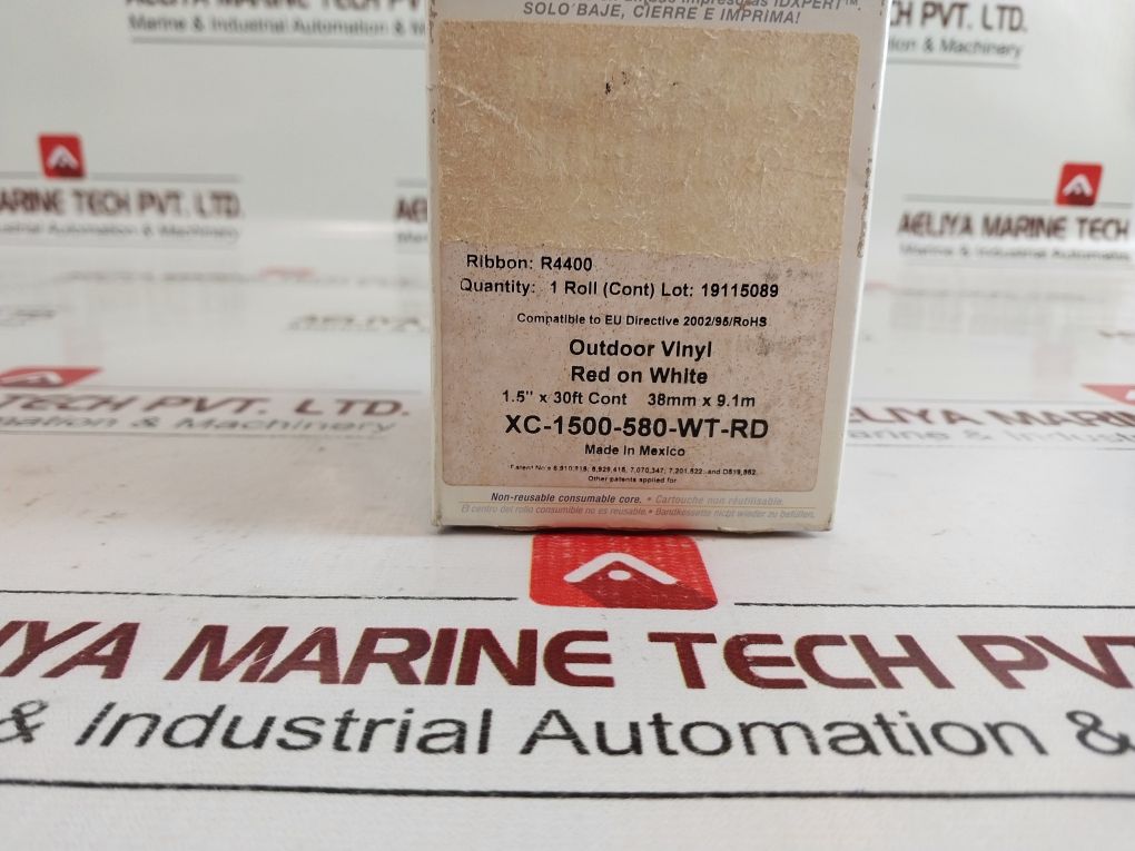 Brady/Idxpert Xc-1500-580-wt-rd Outdoor Vinyl Labeling Cartridge