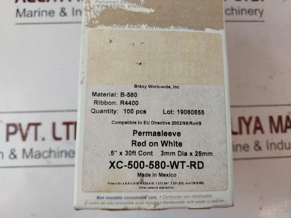 Idxpert Xc-500-580-wt-rd Outdoor Vinyl Label Tape/Cartridge