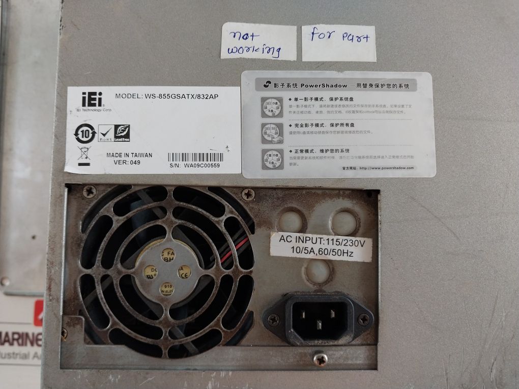 Iei Ws-855Gsatx/832Ap Industrial Lcd Workstation