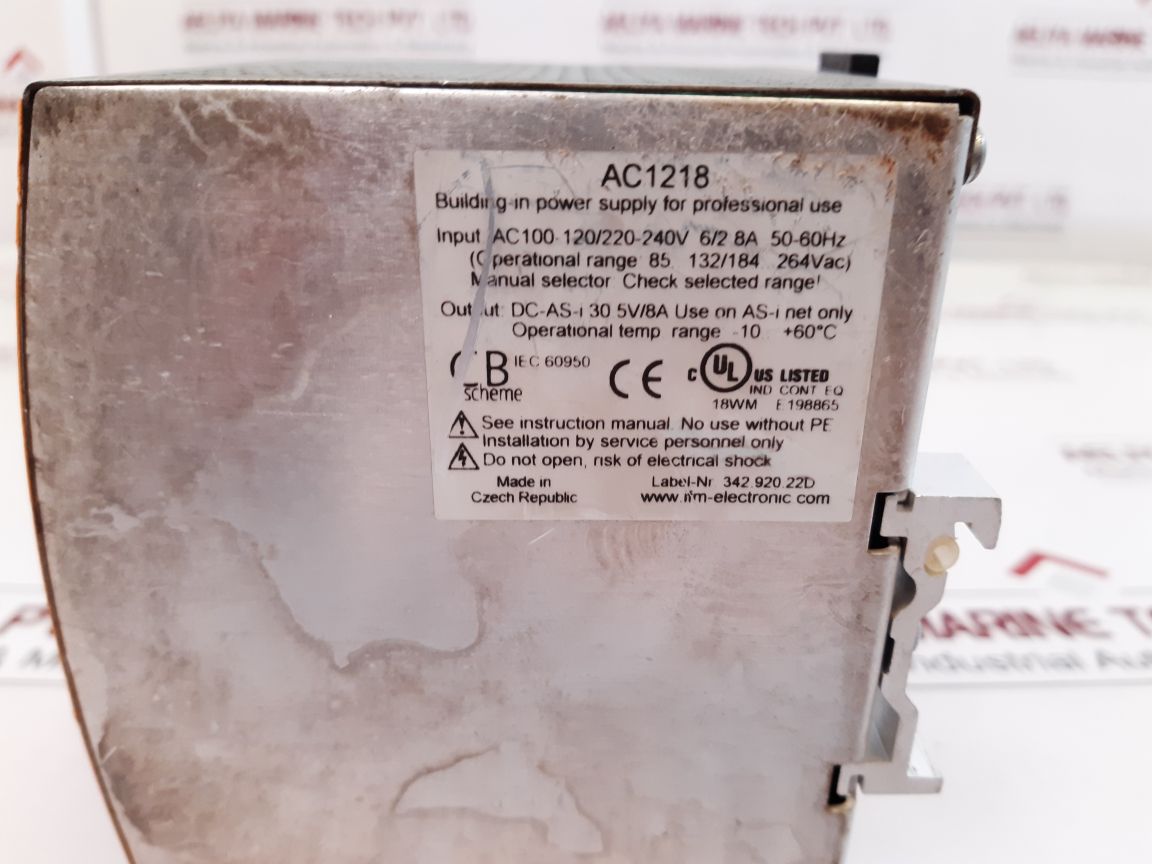 Ifm As-i Ac1218 Power Supply

