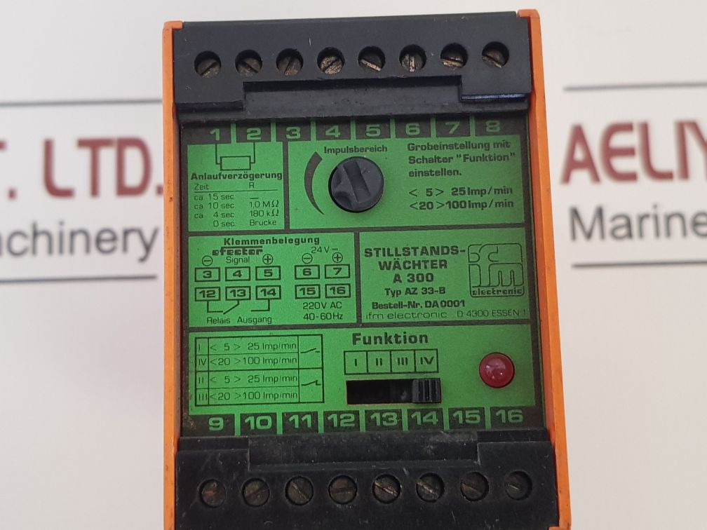 Ifm Az33-b Speed Monitor 220V Ac