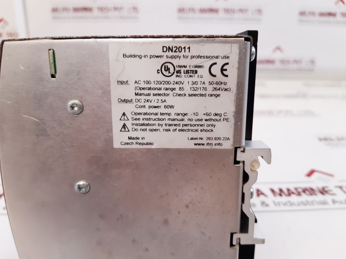 Ifm Dn2011 Power Supply -10..+60 Deg C
