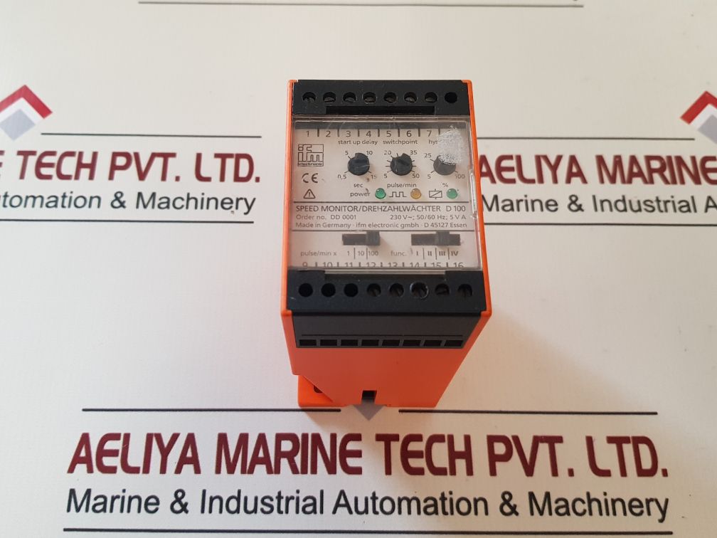 Ifm Electronic Dd0001 Speed Monitor Ac 230V