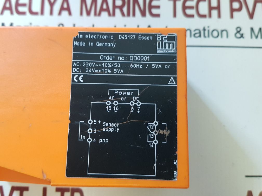 Ifm Electronic Dd0001 Speed Monitor Ac 230V