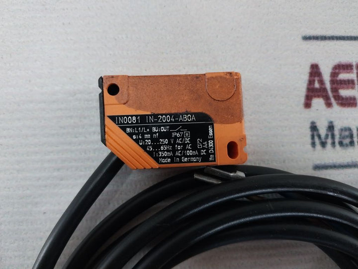 Ifm Electronic In0081 Inductive Sensor