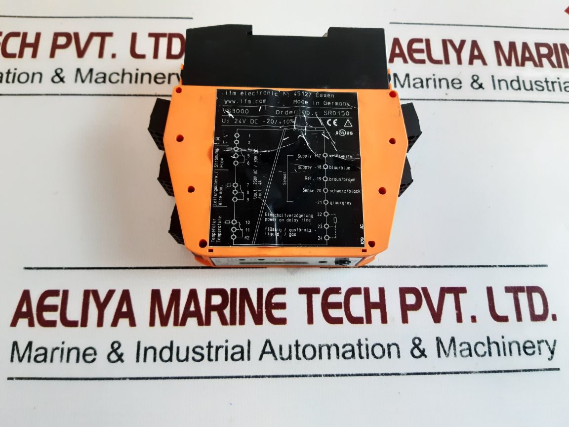 Ifm Electronic Sr0150 Control Monitor For Flow Sensor Vs3000