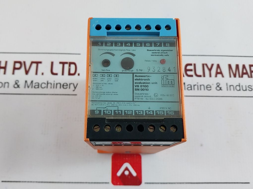 Ifm Electronic Vs 0100 Evaluation Unit 230 V Ac