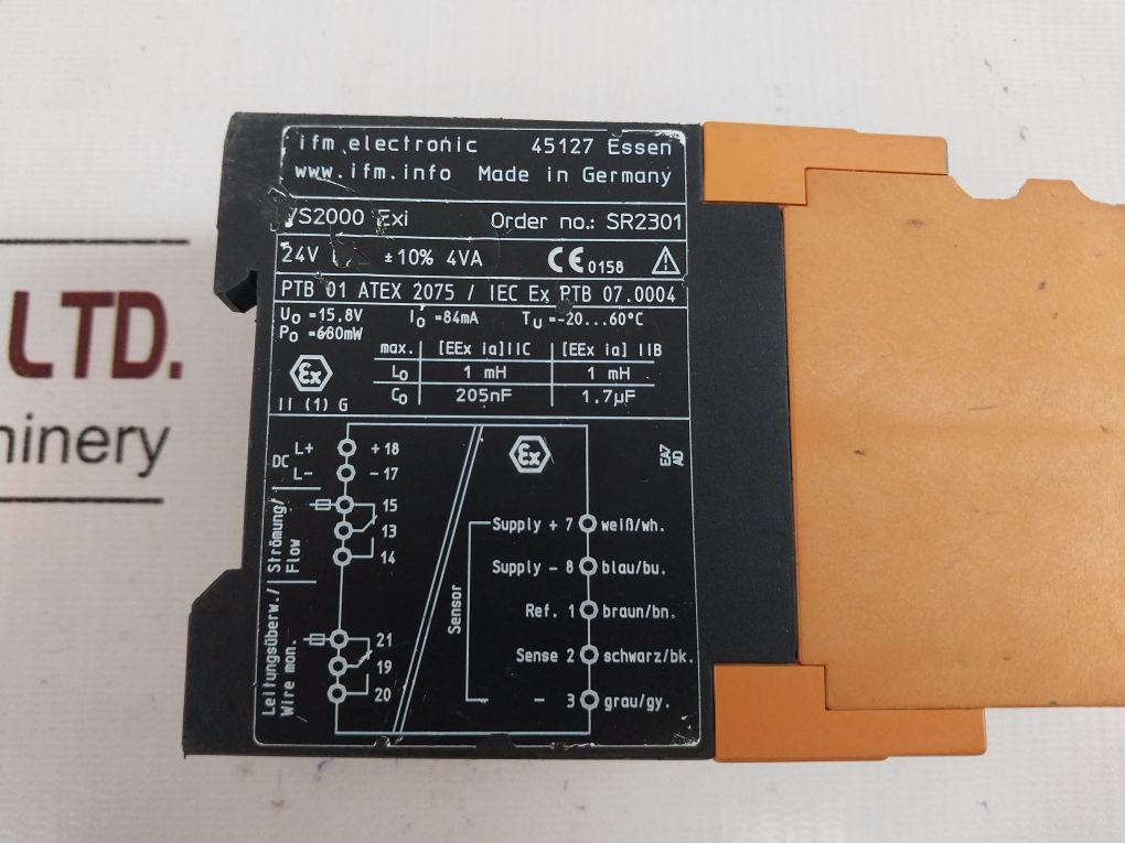 Ifm Electronic Vs 2000 Exi Evaluation Unit