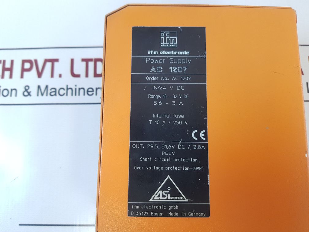 Ifm Electronics Ac 1207 Power Supply