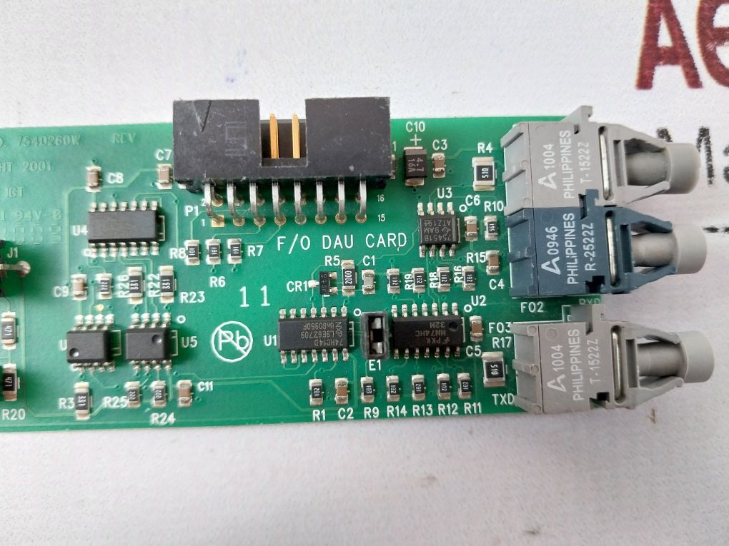 Igt 7540260W Fiber Optic Daughter Board Rev A