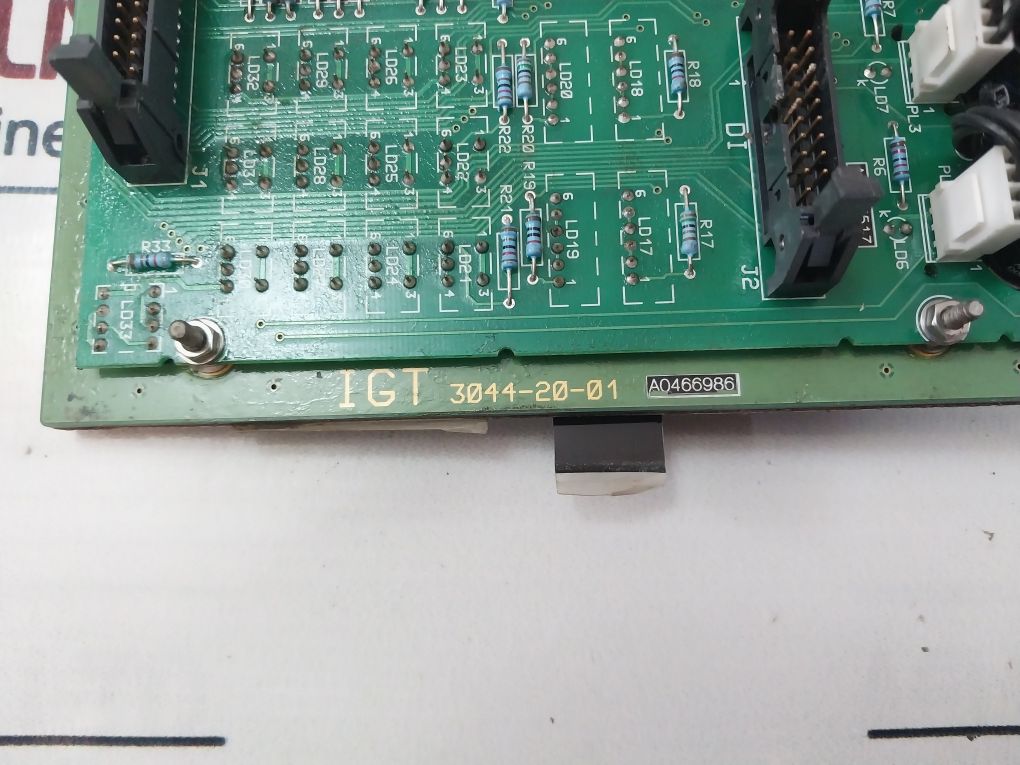 Igt Industries Propulsion 3044-22-03 Control Panel Failure