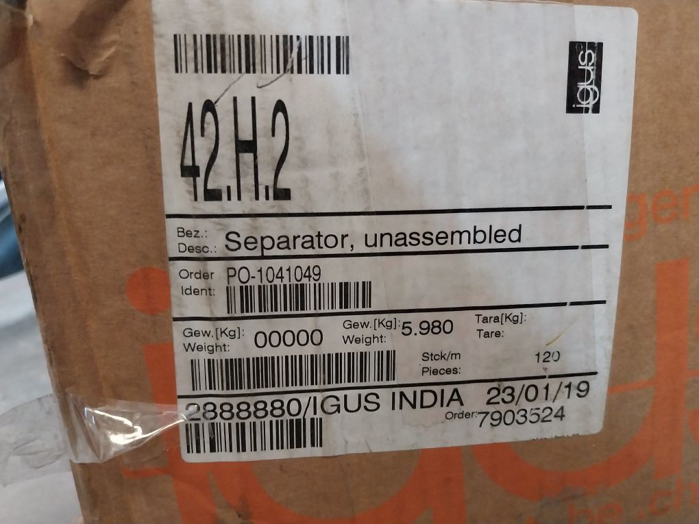 Lot Of 5X Igus E4.56.02.300 Inner Side Link Separator 42.H.2