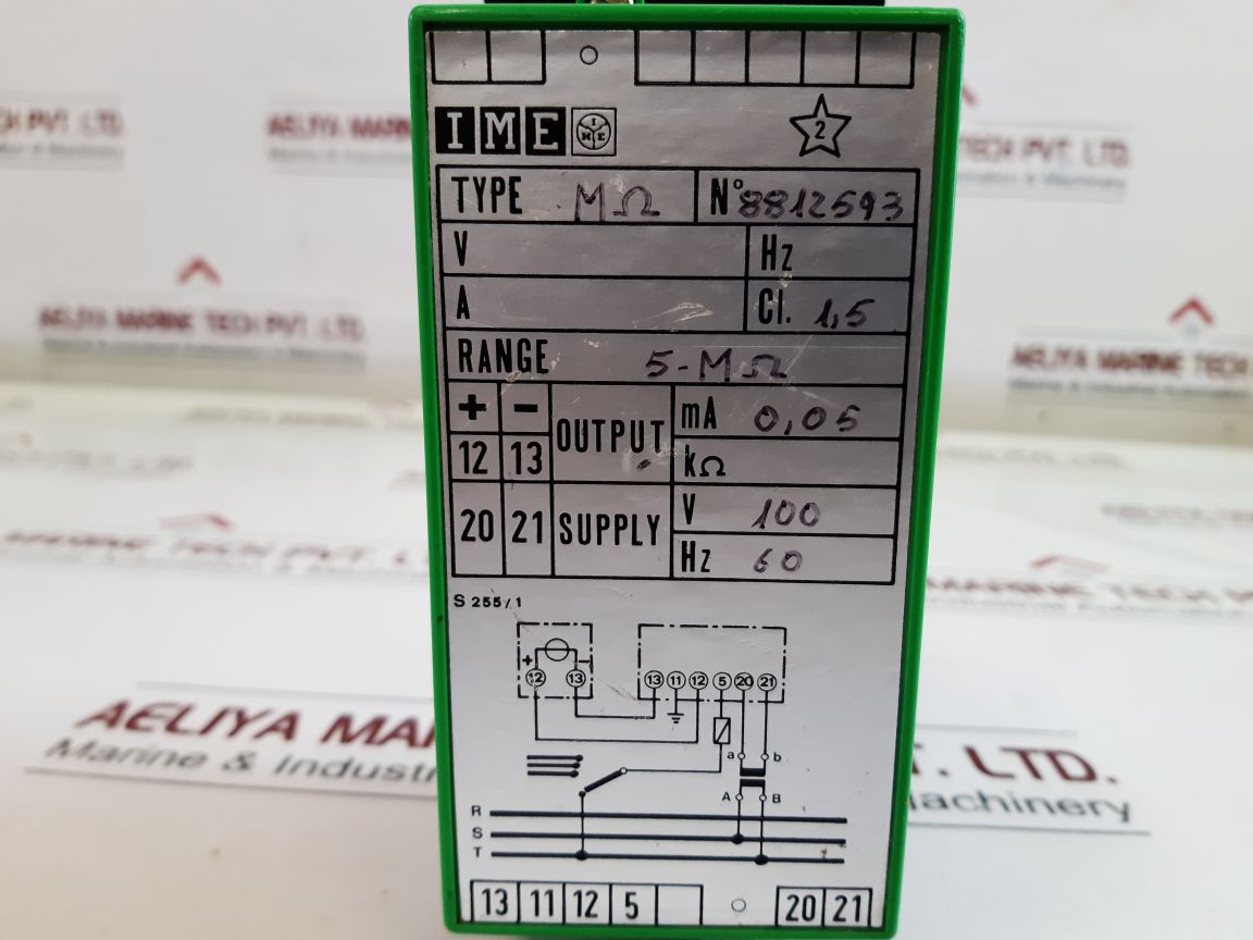 Ime M Ohm Relay Alarm 8812593