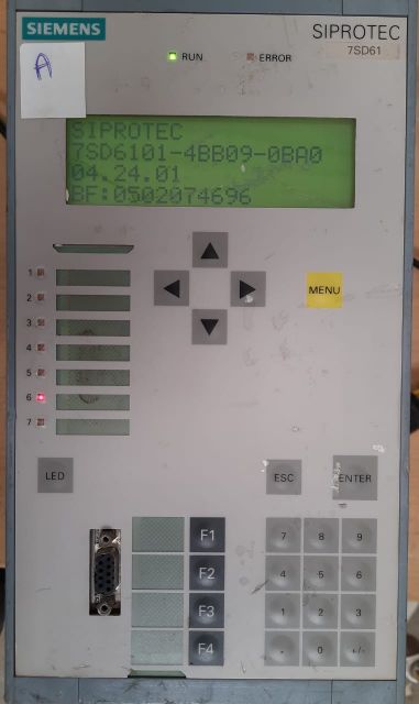 Siemens siprotec line differential protection relay 7sd6101-4bb09-0ba0/dd