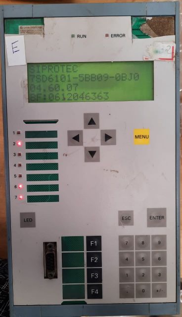 Siemens siprotec 7sd6101-5bb09-0bj0 differential protection relay
