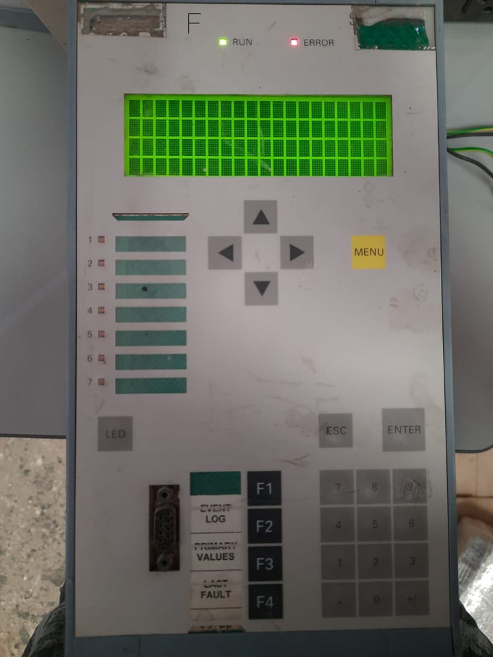Siemens siprotec 7sj6101-5eb90-1fa0 protective relay with backlit text display