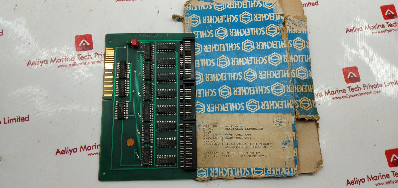 Schleicher Mde/A504 Pcb Card Printed Circuit Board Kll4.02.200.504/A