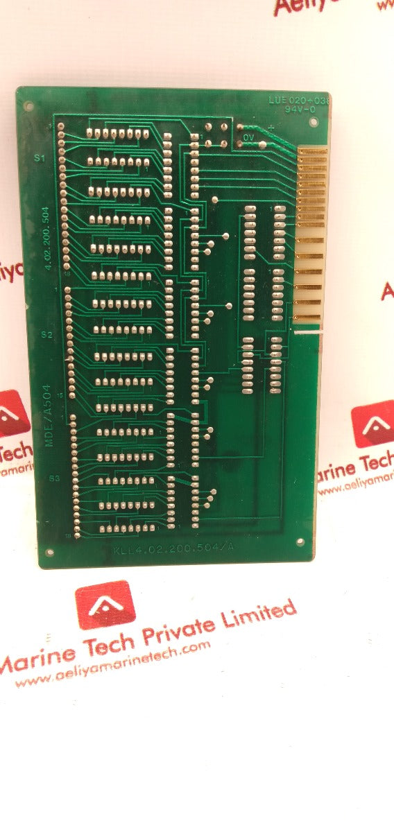 Schleicher Mde/A504 Pcb Card Printed Circuit Board Kll4.02.200.504/A