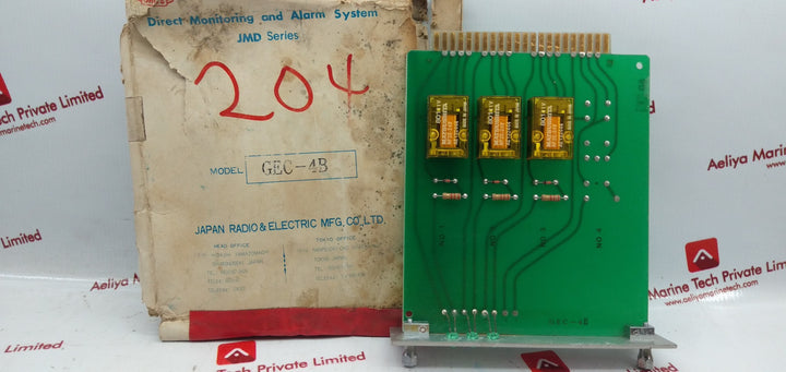 Jrcs Gec-4B Direct Monitoring And Alarm System