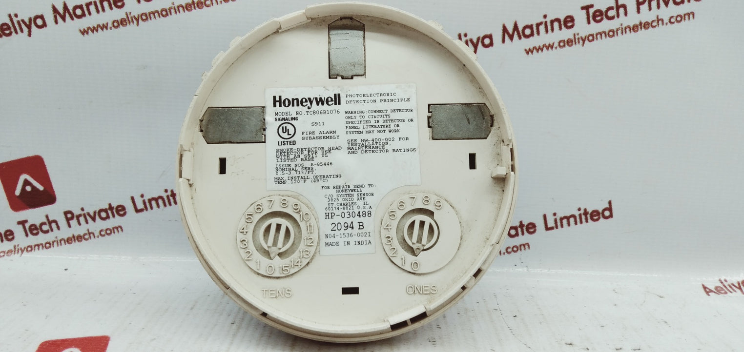 Honeywell tc806b1076 photoelectric smoke sensor