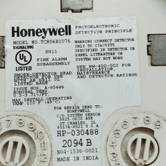 Honeywell tc806b1076 photoelectric smoke sensor