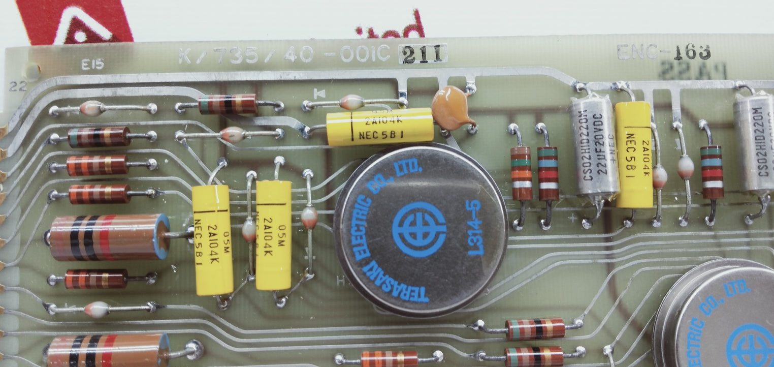 Terasaki Enc-163 Pcb Card Printed Circuit Board K/735/40-001C-211