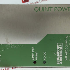 Phoenix contact quint-ps-24dc/24dc/10 24v-/11.4a quint power supply