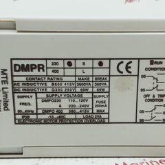 Mte dmpr electronic motor protection relay