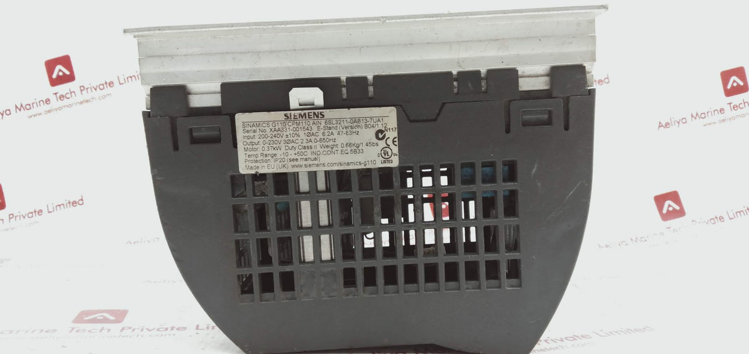 Siemens 6sl3211-0ab13-7ua1 sinamics g110cpm110ain 