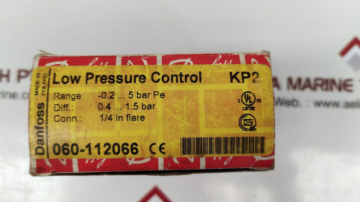 Danfoss 060-112066 low pressure control switch kp2