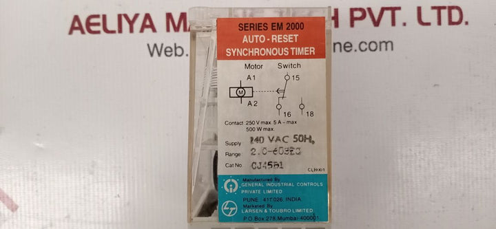 Gic cj45b1 series em 2000 synchronous timer 