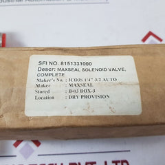 Imi Maxseal Ico3S Solenoid Valve Y013Aa1H1Bs