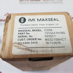Imi Maxseal Ico3S Solenoid Valve Y013Aa1H1Bs