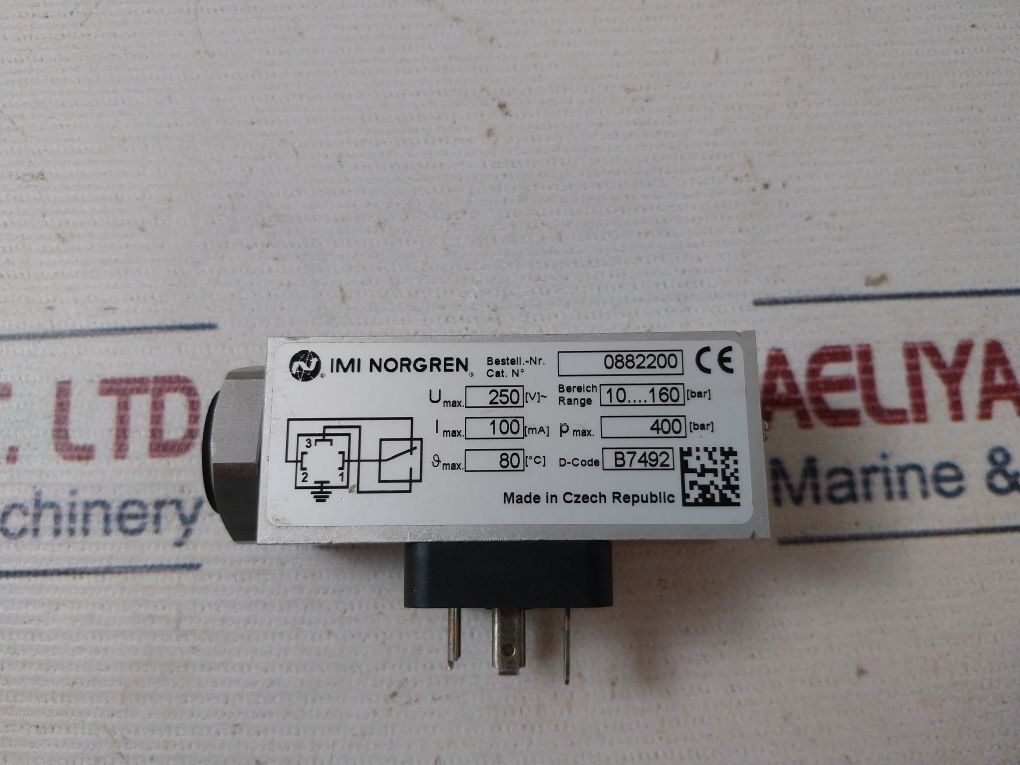 Imi Norgren 0882200 Pressure Switch 100Ma 250V~