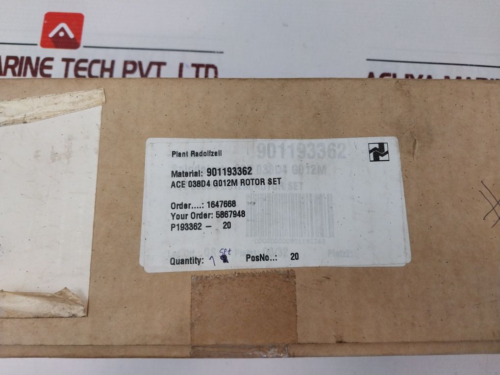 Imo Alfa Laval Ace 038D4 G012M Rotor Spindle Set 901193362