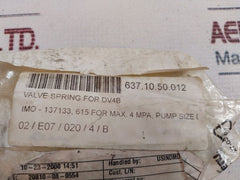 Imo D4B 045N1 D615 Spring Valve For Dv4B