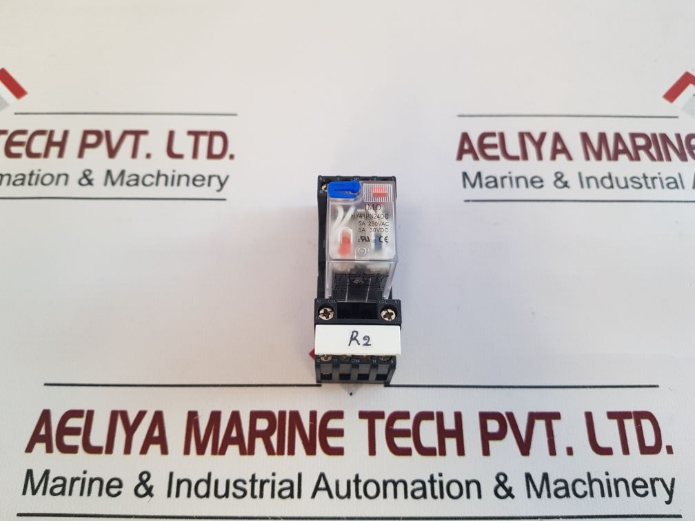 Imo Hy41Pn24Dc Power Relay With Srn4-d Relay Socket