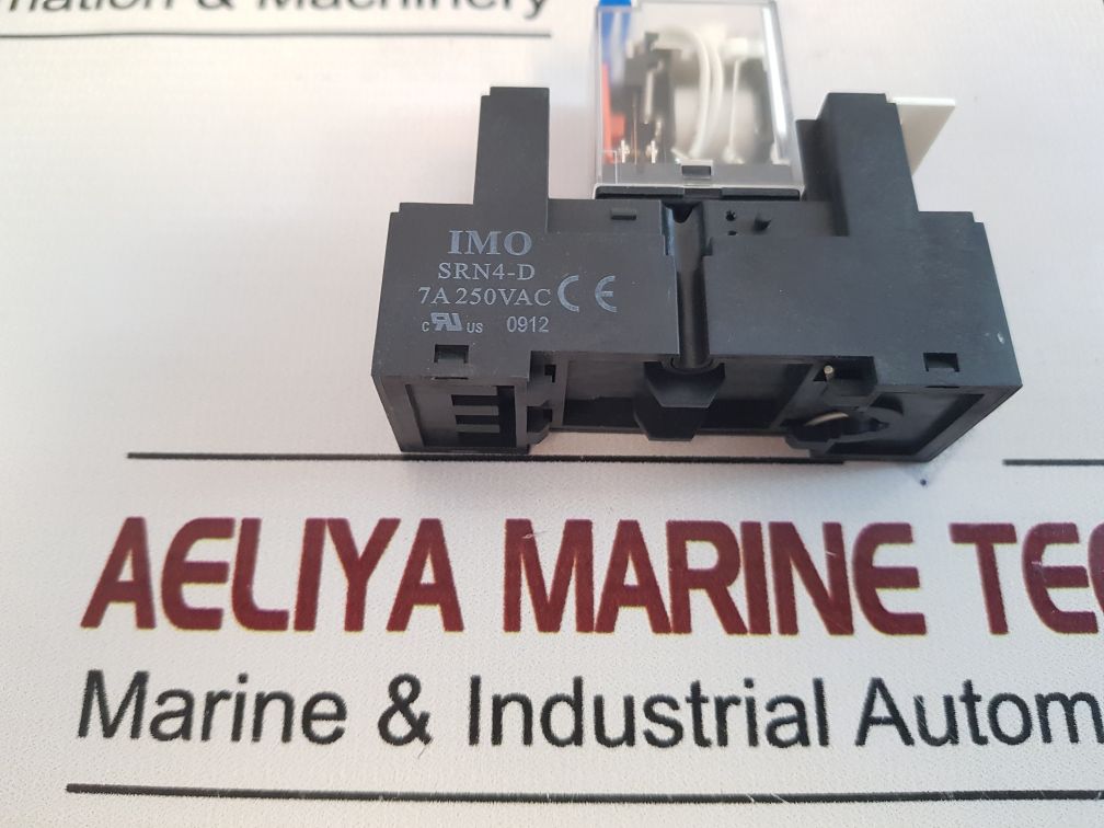 Imo Hy41Pn24Dc Power Relay With Srn4-d Relay Socket
