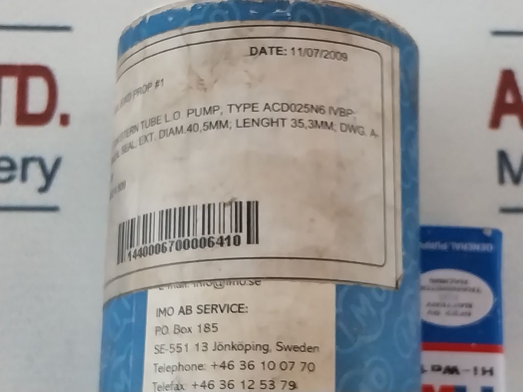Imo Pump 190810 G050 Mechanical Shaft Seal