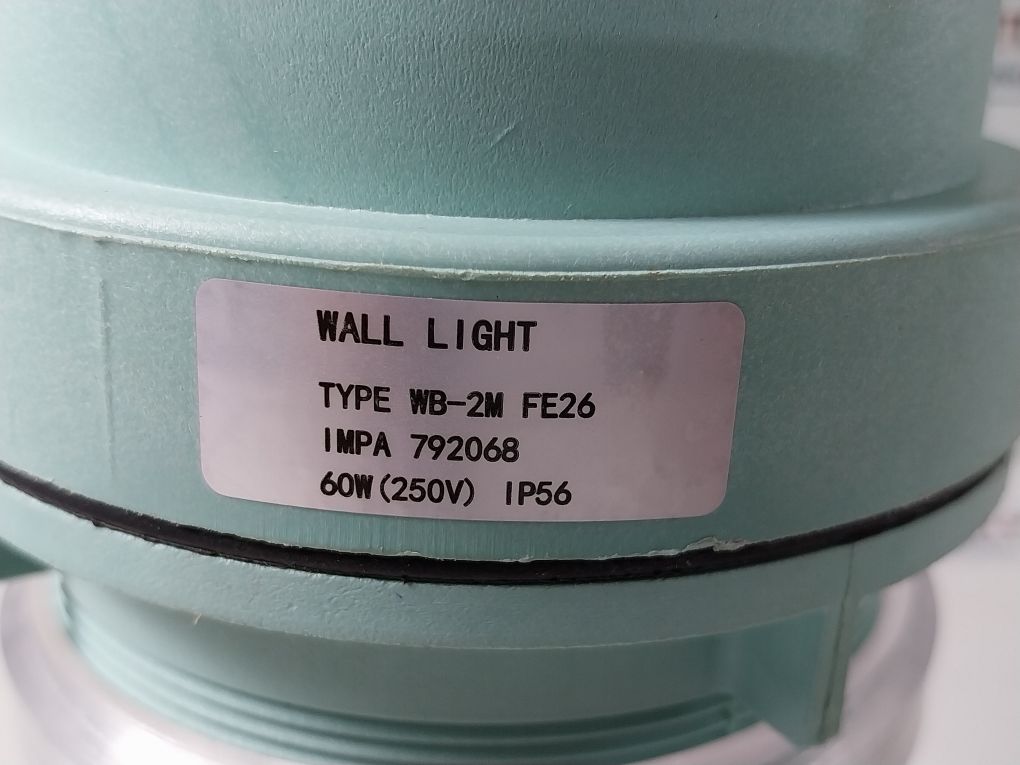 Impa 792068 Lamp Holder Marine Watertight Wall Light Wb-2M Fe26