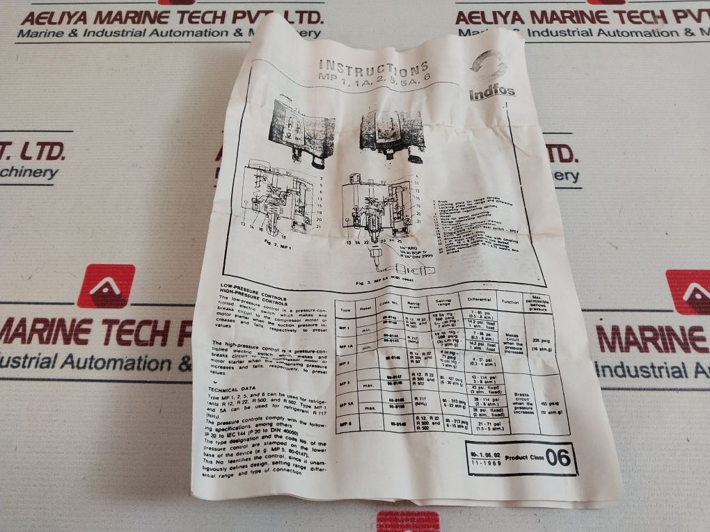 Indfos Mp 5 Pressure Switch